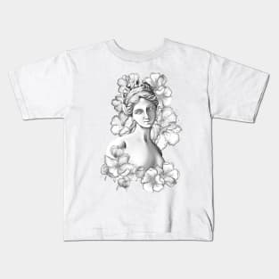 A portrait of the goddess Aphrodite Kids T-Shirt